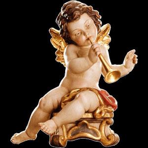 Angeli seduti con tromba e corno - stile barocco