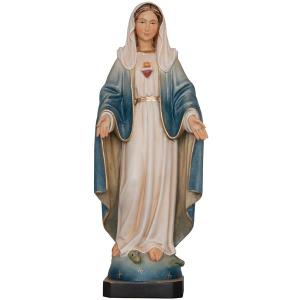 Sacro Cuore di Maria Immacolata in legno