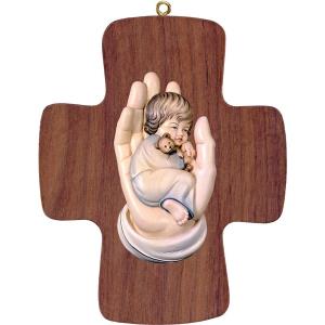 Croce con mano protettrice bambino