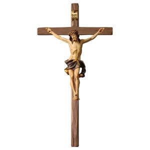 Crocifisso Nazareno - Croce diritta - Legno di tiglio scolpito