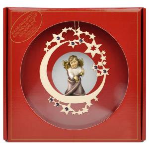Angelo Cuore con campenelle - Stella Luna Crystal + Box regalo