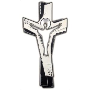 Croce della Passione Bianco nero decoro