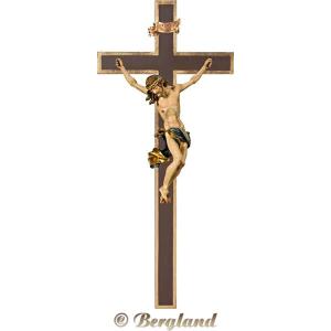 Cristo Barocco su croce semplice larga
