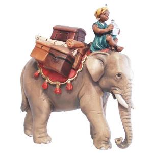 Elefante con carico e guida