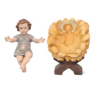 Child Jesus in cradle - 2 pieces