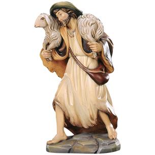 Pastore con pecora sulle spalle