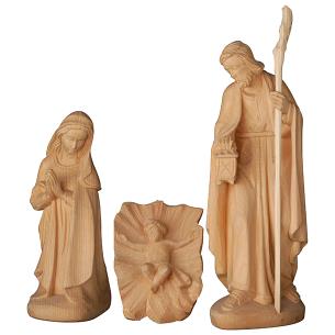 Holy Family in Swiss pine