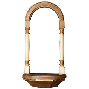 Simple wall arch console