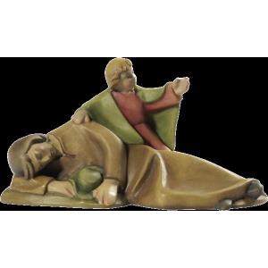 Lying shepherd with child