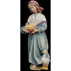 Shepherdess with goose