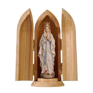 Madonna Lourdes mit Krone in Nische