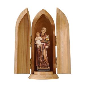 Hl. Antonius mit Kind in Nische
