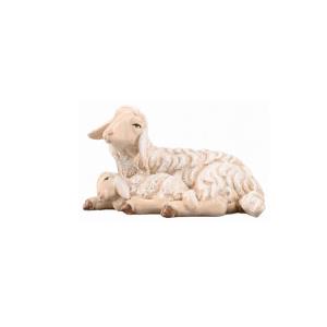 SI Pecora sdraiata con agnello che dorme