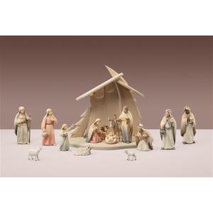 LI Stable Christmastree + 15 figurines Light nativity