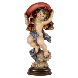 Cardinal Angel with Pedestal