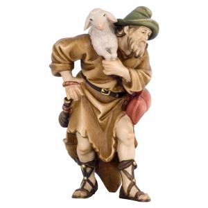 Standing Shepherd with Sheep on Shoulders