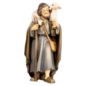 Standing Shepherd with Sheep on Shoulders