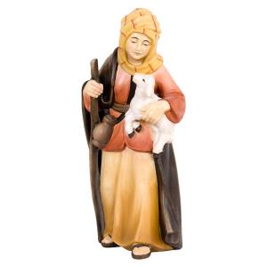 Shepherdess with Lamb and Stick