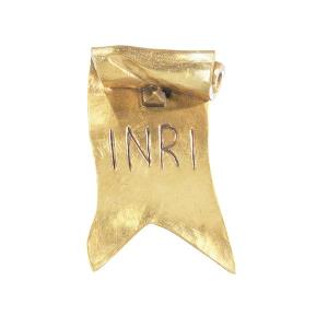 Sovraprezzo INRI oro  misura di riferisce all corpo