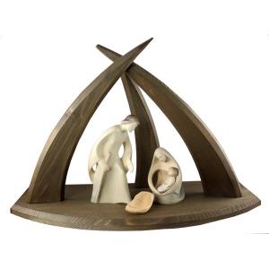 Leonardo Holy family +  stable whit star