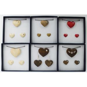 Set di gioielli CUORE collana + orecchini