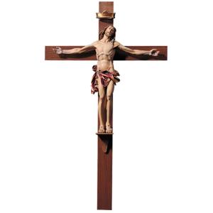 Crocifisso Cristo Risorto croce L. 72 cm