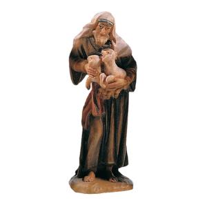 Oriental shepherd with lambs