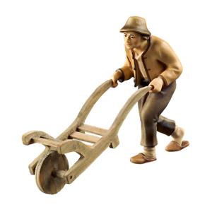 Contadino con carriola