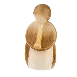 shepherd kneeling with trumpet modern art