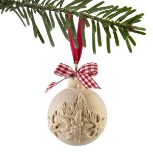 pallina natale cirmolo stella alpina