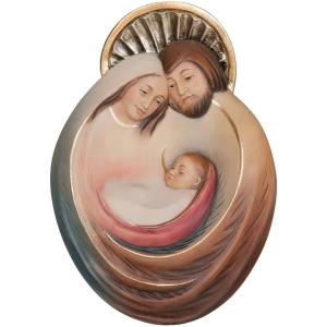 Sacra familia da parete in legno