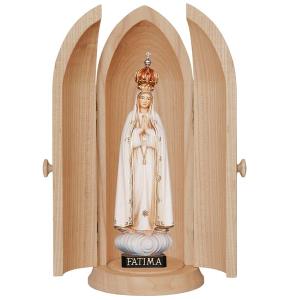 Nicchia con Madonna di Fatima con corona