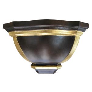 Mensola a parete per scultura in legno