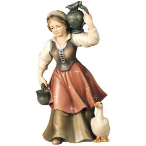 Portatricie d'acqua con oca