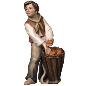 Pastore con cesto di pane