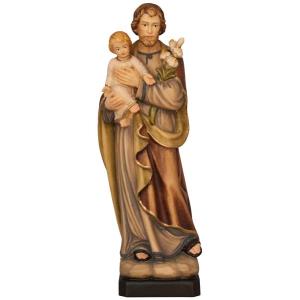 San Giuseppe con Bambino in legno