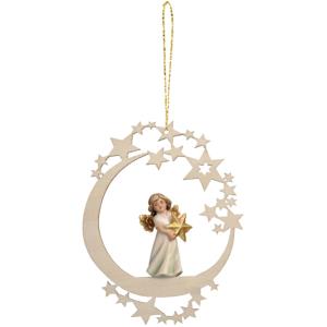 Moon with angel star