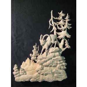 Relievo con stambecco