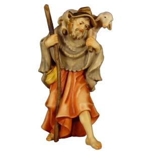 Sheperd with sheep on the sholders