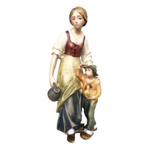 Shepherdess with boy