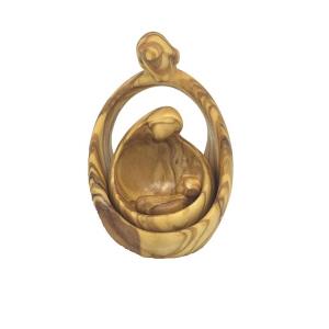 Christmas nativity set modern style - olive