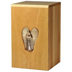 Urna "Angelo dell'amore" - legno di rovere - 28,5 x 17,5 x 17,5 cm