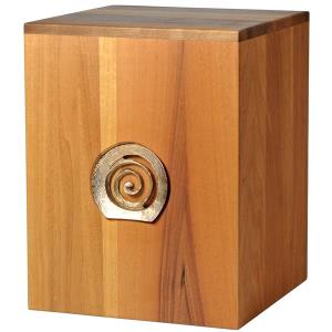 Urna "Infinità" - legno di noce - 28,5 x 22 x 22 cm
