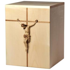 Urna "Cristo" - legno di acero - 28,5 x 22 x 22 cm
