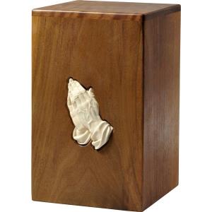 Urna "Grazie" - legno di noce - 28,5 x 17,5 x 17,5 cm
