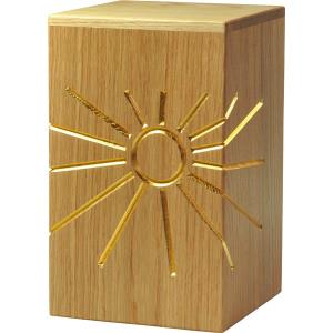 Urna "Luce eterna" - legno di rovere - 28,5 x 17,5 x 17,5 cm
