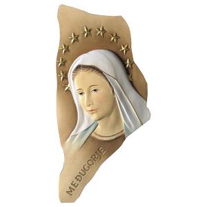 Relief Our Lady of Medjugorje with Aura