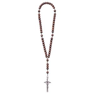 Rosenkranz Exclusive Braun mit Papstkreuz