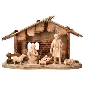 MO Presepe Contadino Cirmolo Set 7 Pezzi