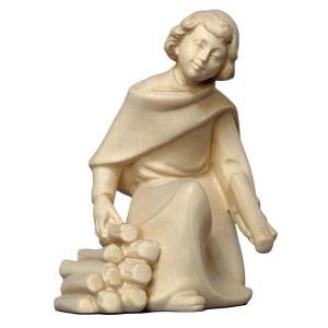 Shepherd in knee next to the fire ASH